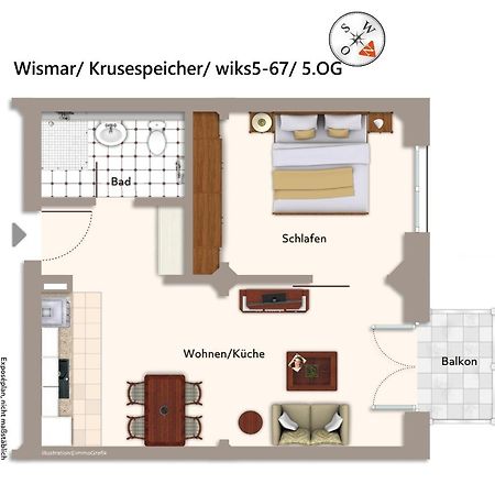 Krusespeicher Krusespeicher 5-67 วิสมาร์ ภายนอก รูปภาพ
